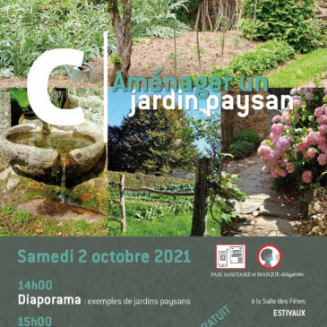 Aménager un jardin paysan I 2 octobre 2021