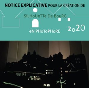 Création de silhouette de bourg en photophore