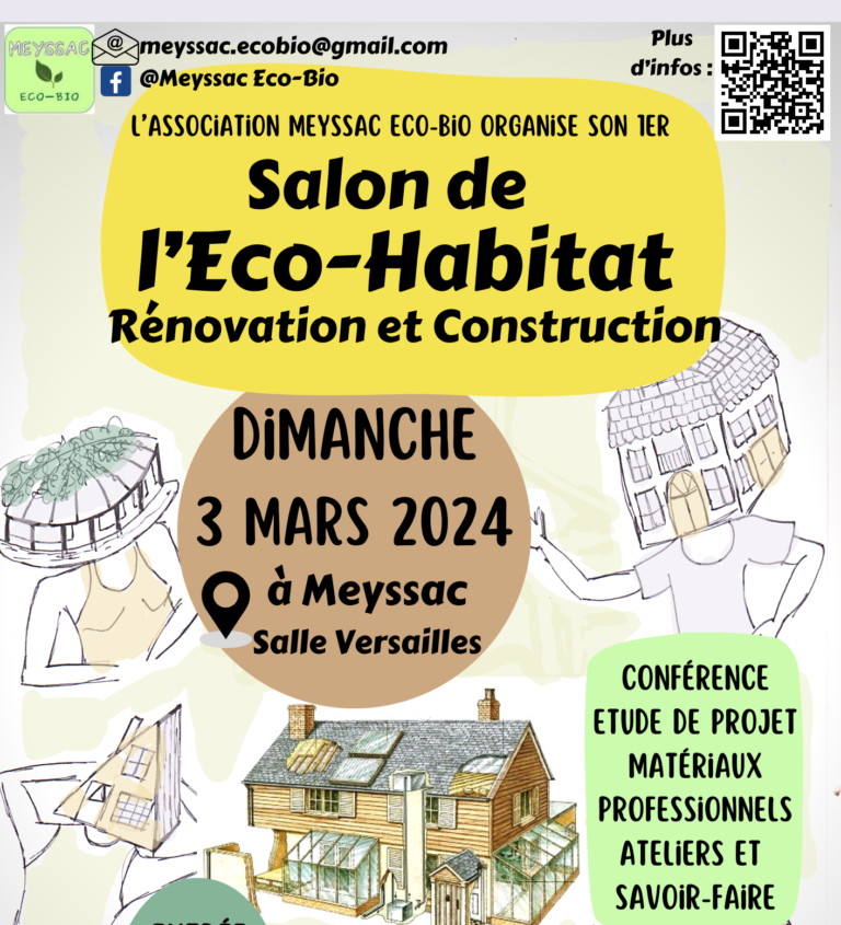 Salon de l’eco-habitat, rénovation et construction à Meyssac I 3 mars 2024
