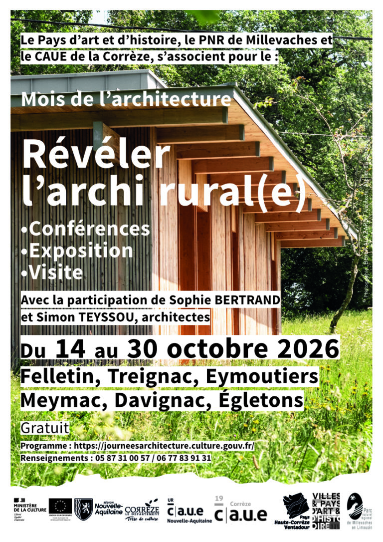 Révéler l&rsquo;archi rural(e) I 14 au 30 oct 2026